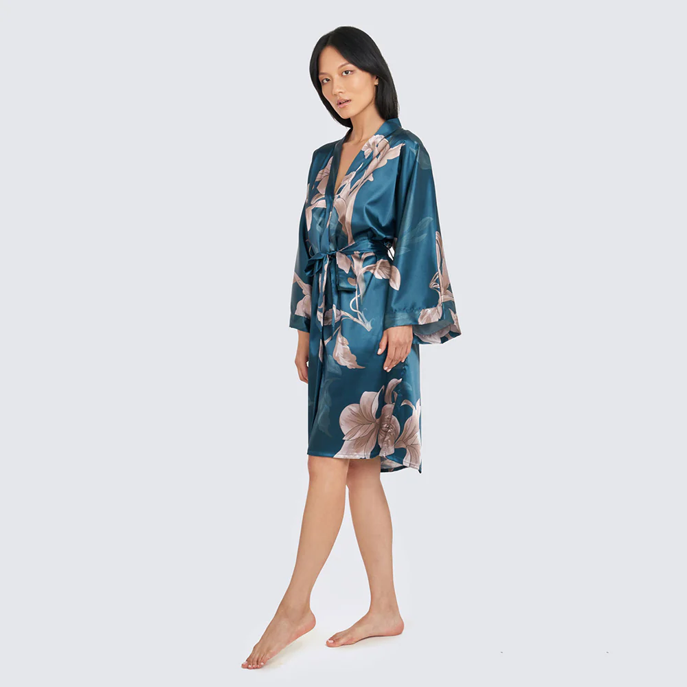 Ayame Short Kimono Robe 15 Ayame Short Kimono Robe