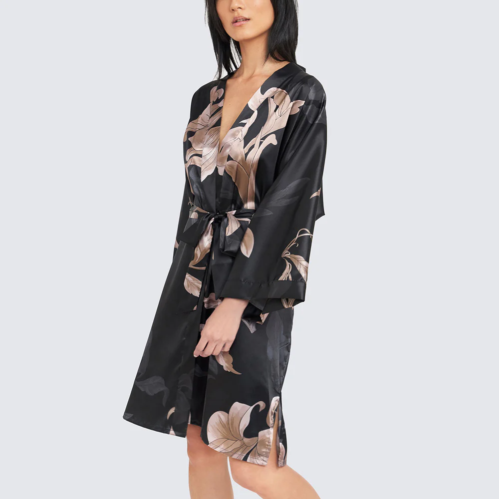 Ayame Short Kimono Robe 4 Ayame Short Kimono Robe