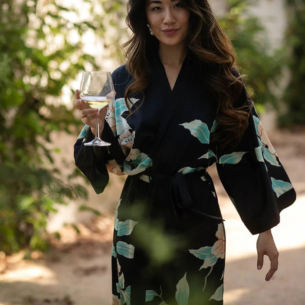 Aimi Long Kimono Robe 16 Aimi Long Kimono Robe
