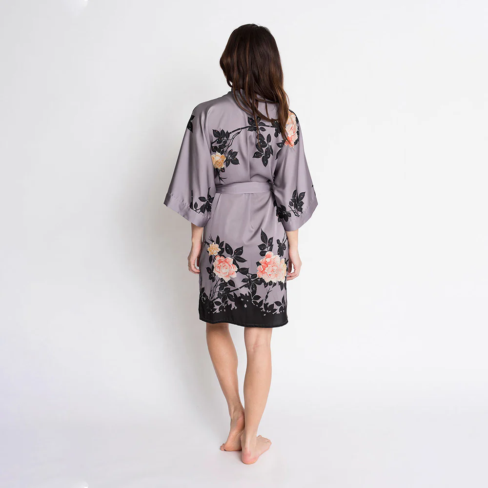 Blush Rose Short Kimono Robe